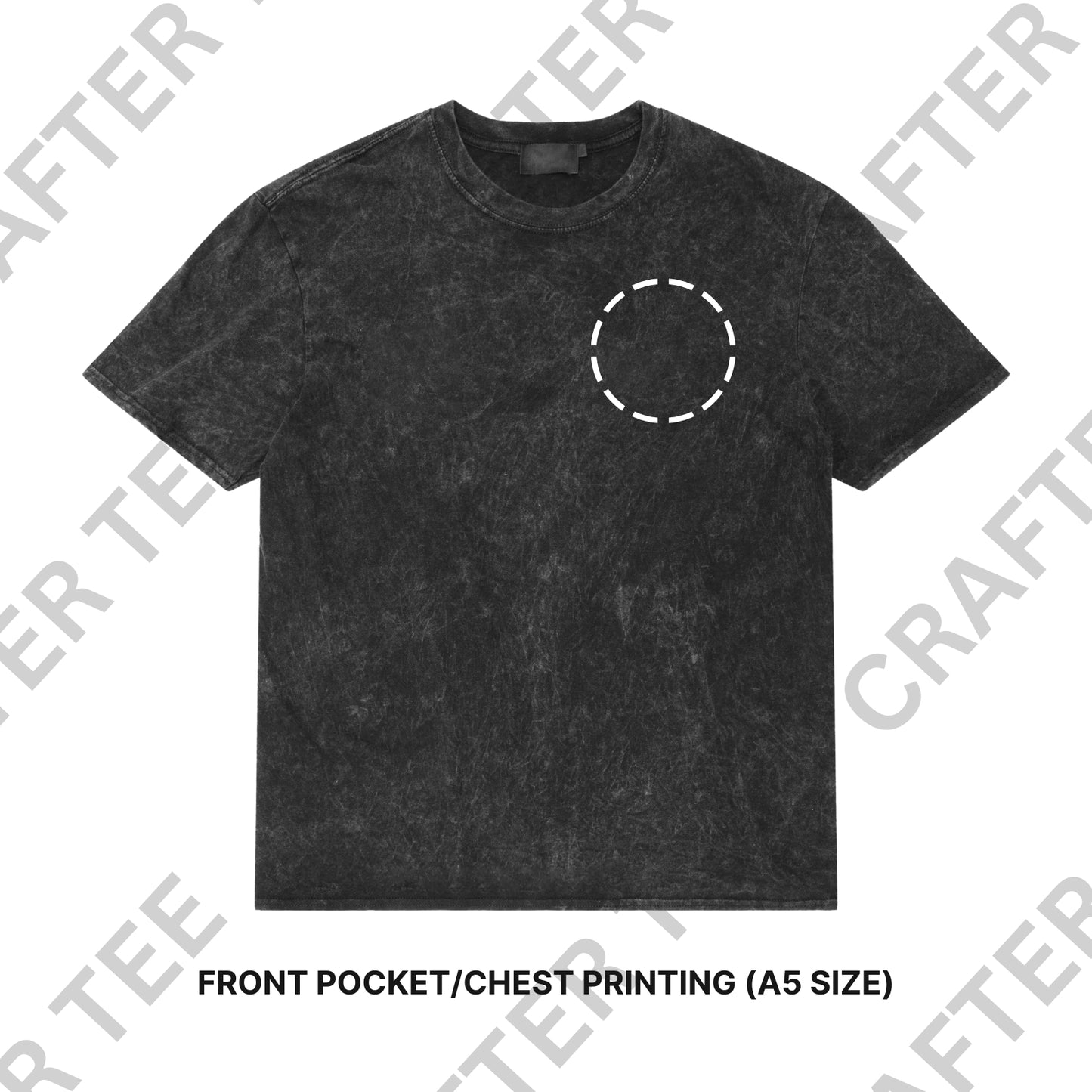 230g Acid Wash Oversized Cotton T-Shirt