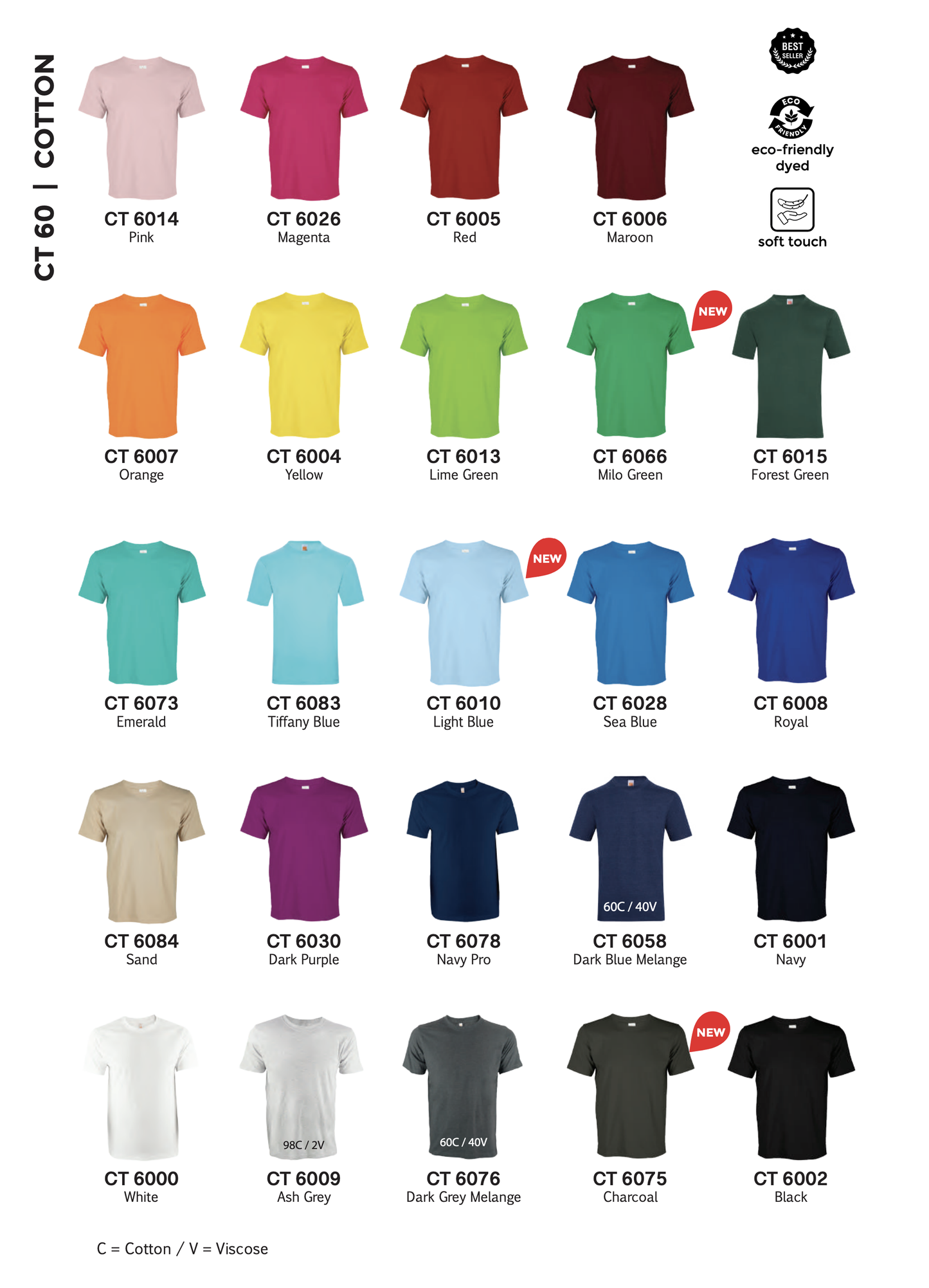 180g Superior Cotton T-Shirt