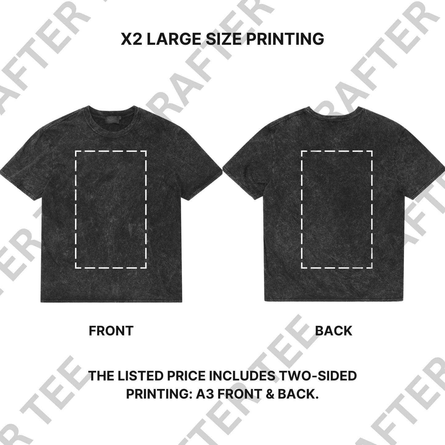 230g Acid Wash Oversized Cotton T-Shirt