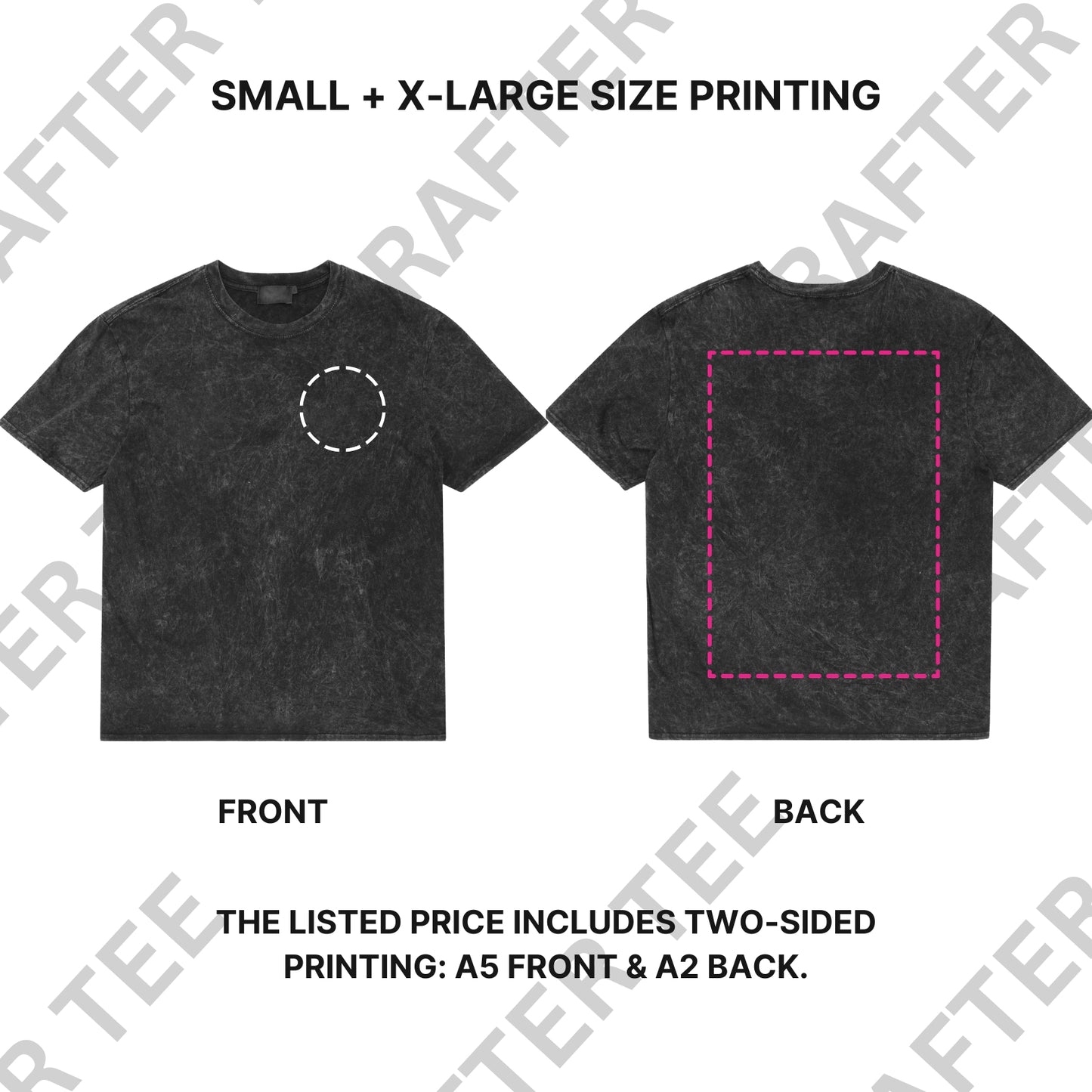 230g Acid Wash Oversized Cotton T-Shirt