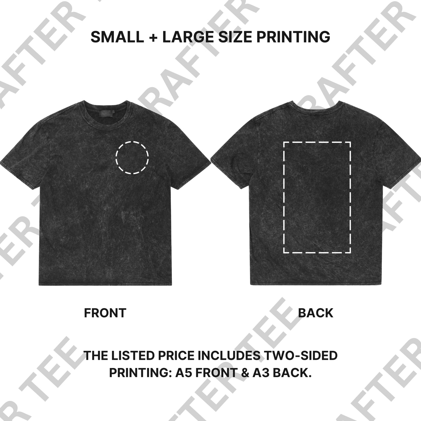 230g Acid Wash Oversized Cotton T-Shirt