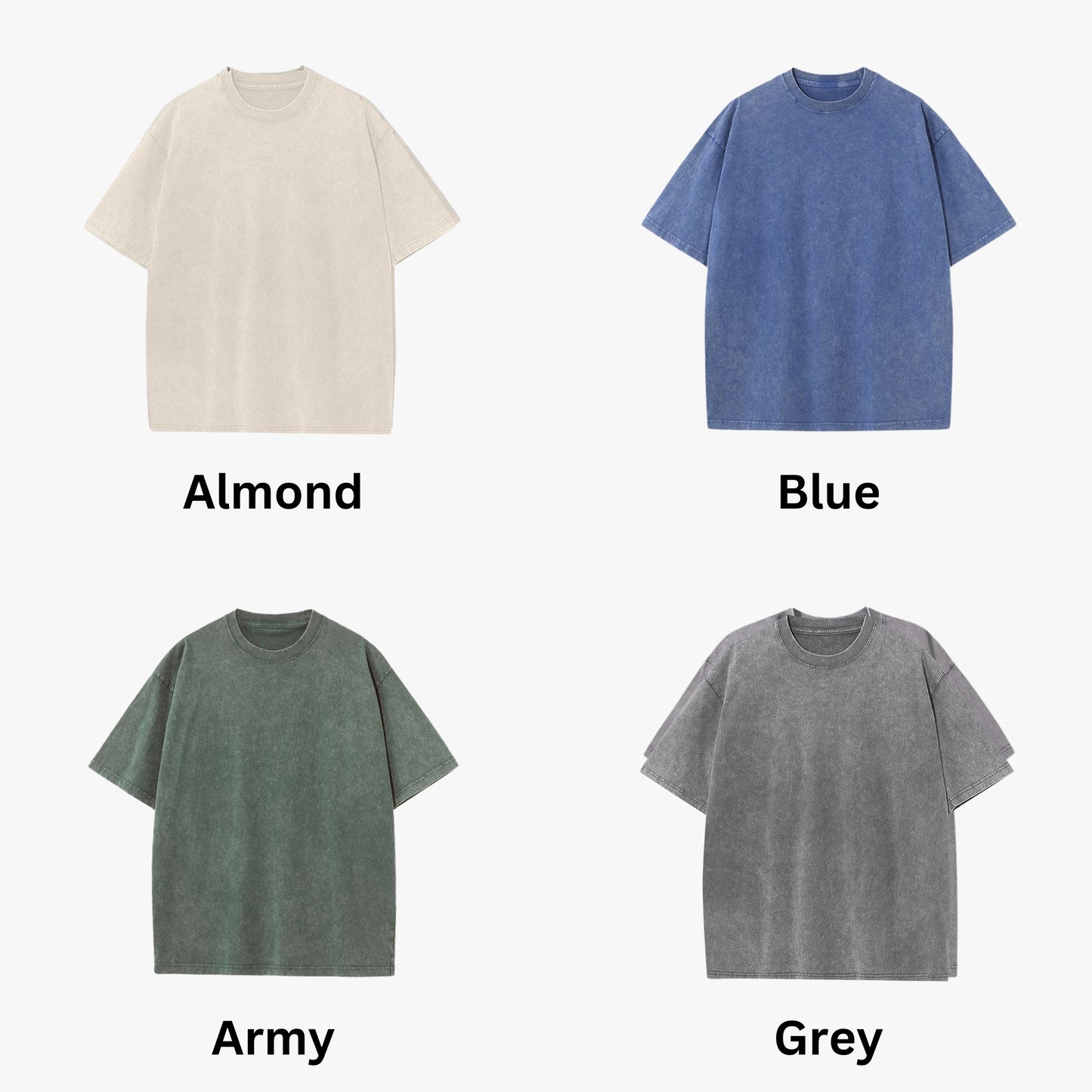 230g Acid Wash Oversized Cotton T-Shirt