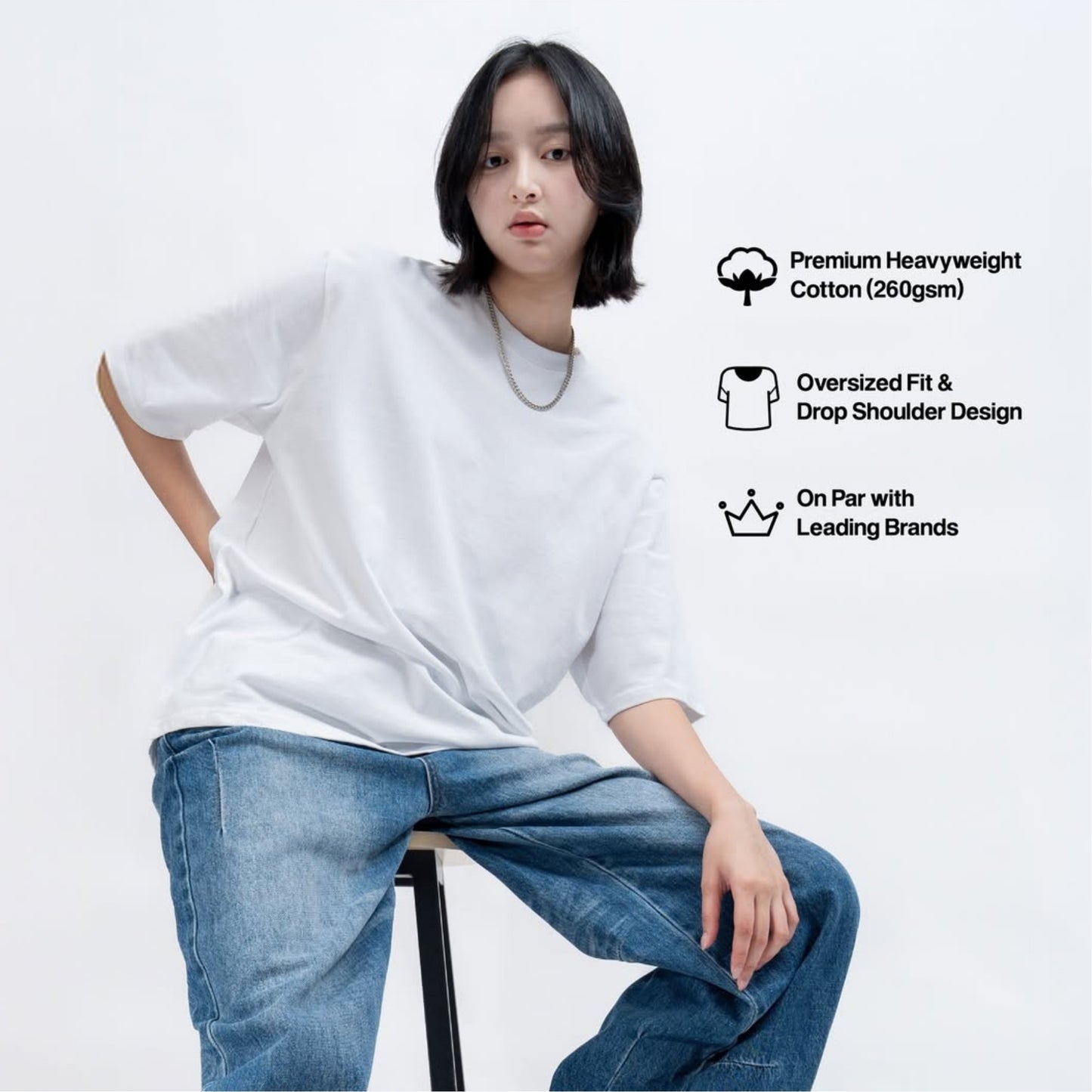 260g Oversized Cotton T-Shirt
