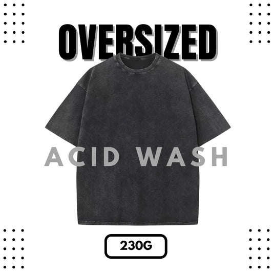 230g Acid Wash Oversized Cotton T-Shirt